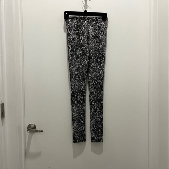 Spanx Faux Leather Snake Shine Leggings in Color Gray Snake - Picture 7 of 7